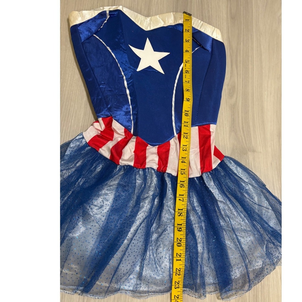 Marvel American Dream Rubies Costume Dress Extra Small Petit Womens Mask Gloves - Picture 4 of 15